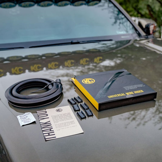 KC HiLiTES Universal Wire Hider with KClip system for clean, secure wiring installation