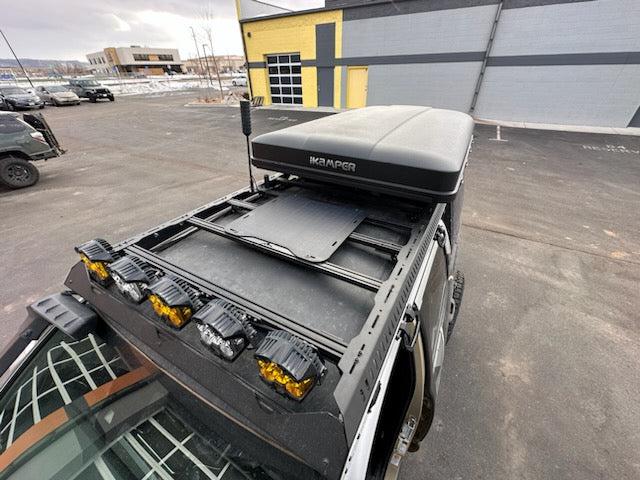 Car roof rack online solar panel