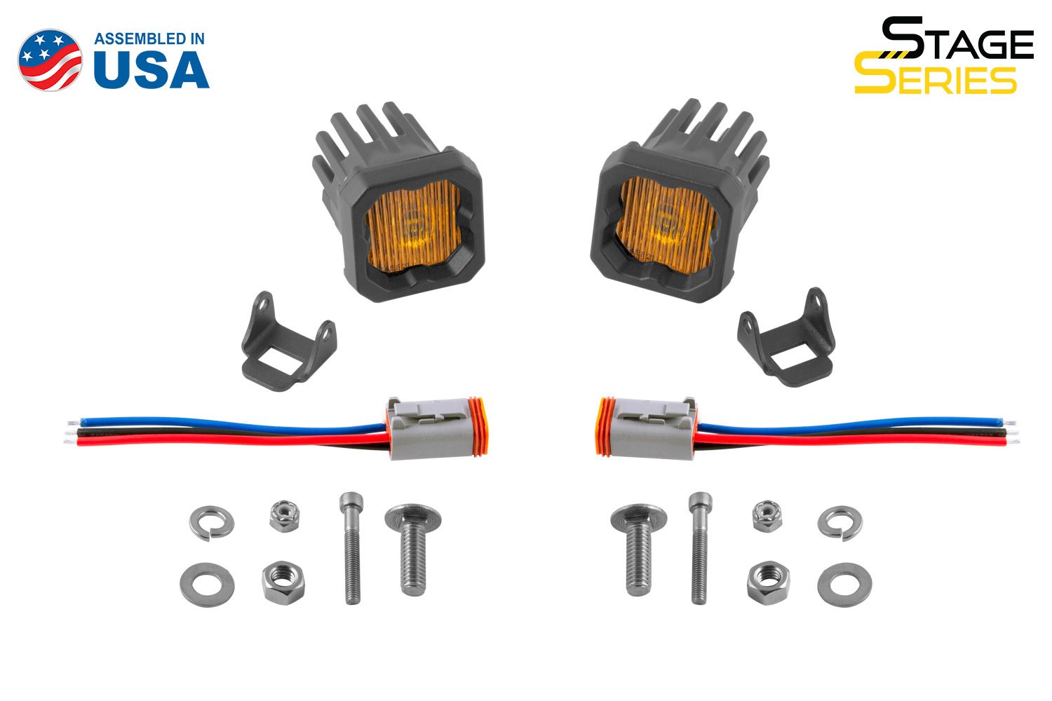 Diode Dynamics | Stage Series C1 Yellow SAE Fog Standard LED Pod